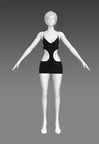 Woman Clothing A-Pose 342