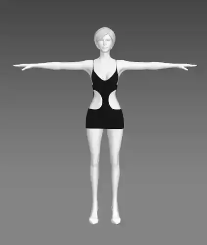 Woman Clothing T-Pose 343
