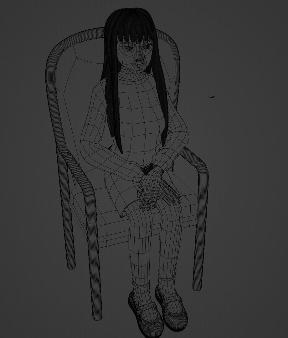 Tomie from Junji Ito 3D model_7