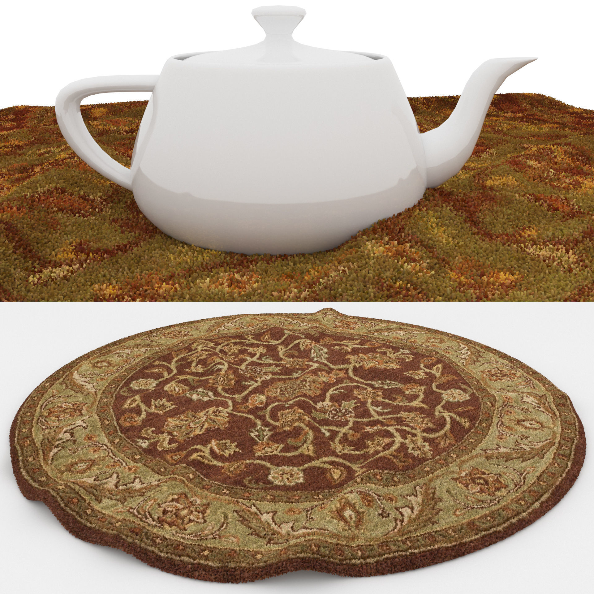 Rugs No 98 Low-poly 3D model_1