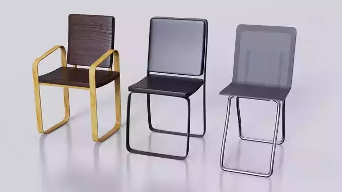 Three Modern Chairs