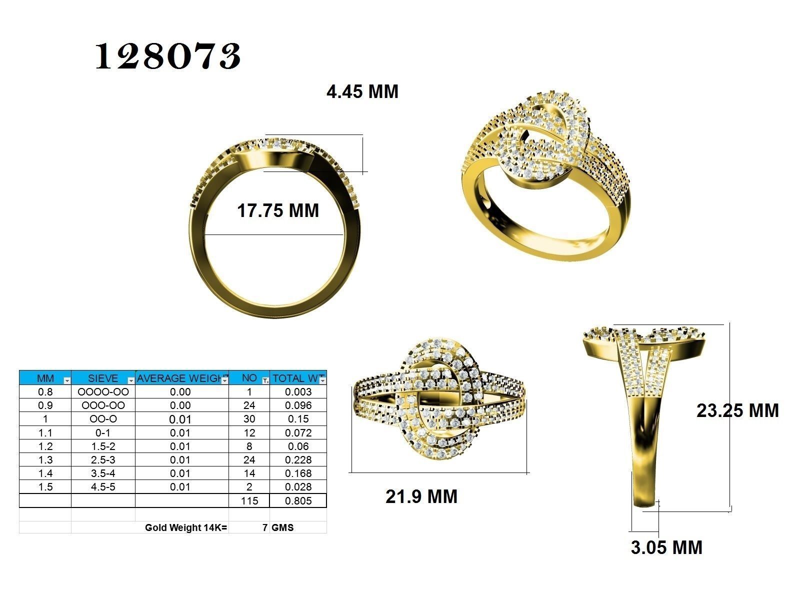 Ring - 128073 3D print model_12