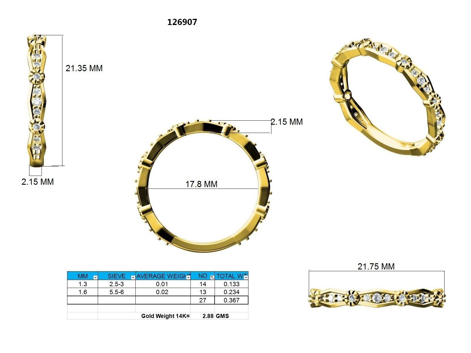 Ring - 126907 3D print model_12