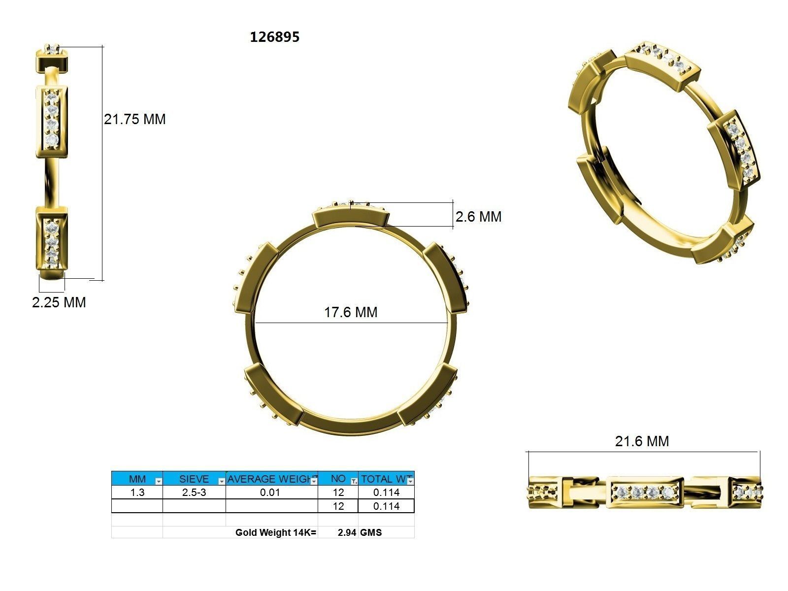 Ring - 126895 3D print model_12