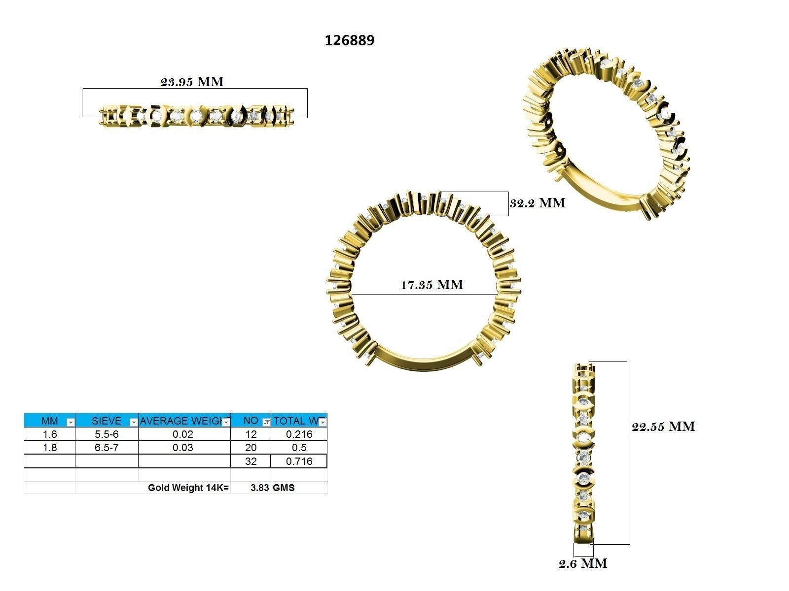 Ring - 126889 3D print model_12