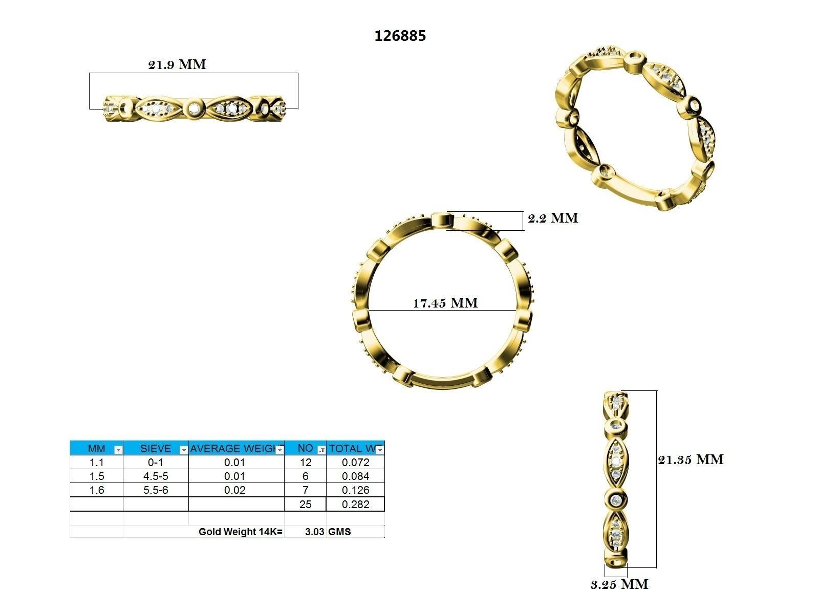 Ring - 126885 3D print model_12