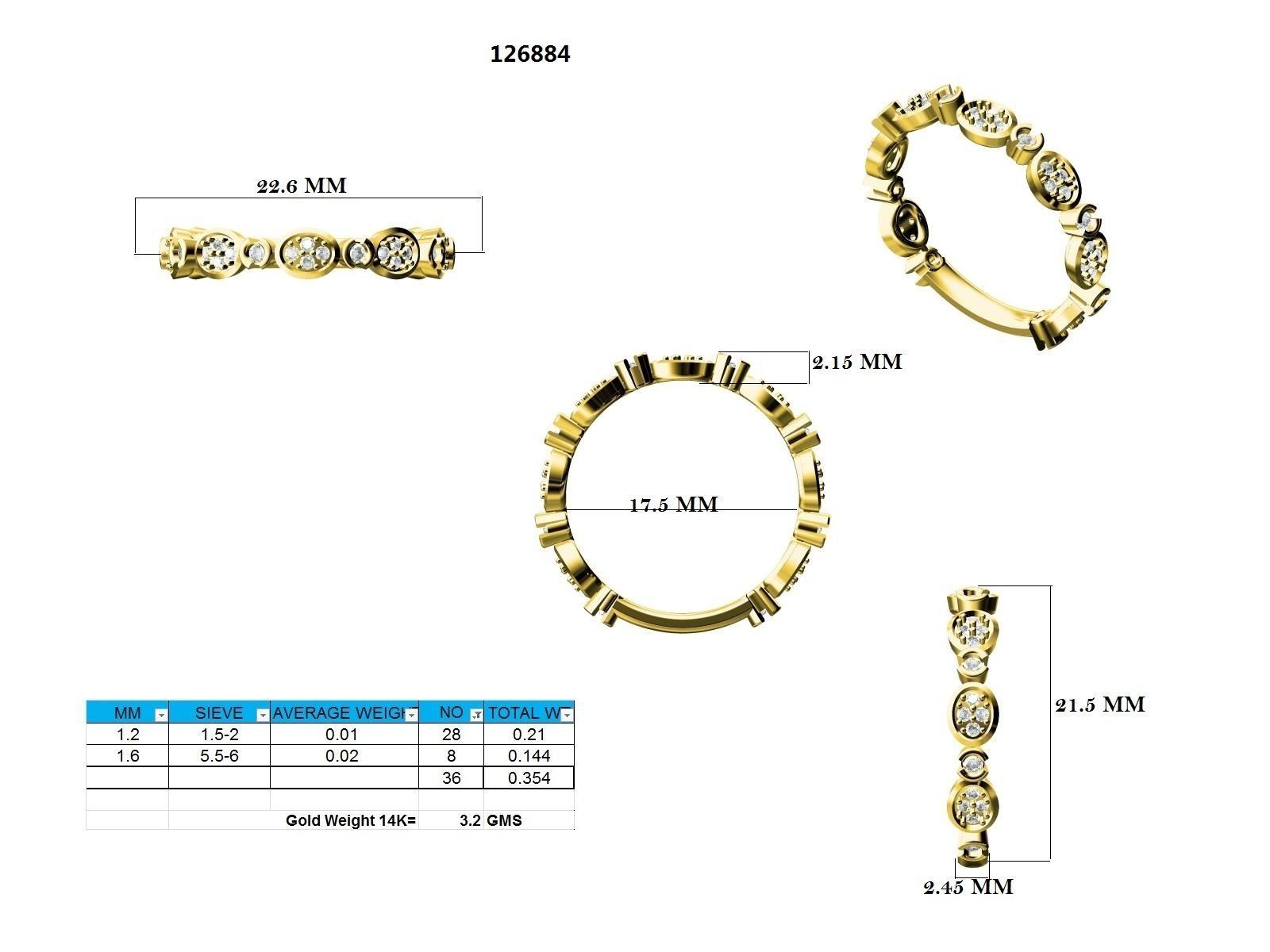 Ring - 126884 3D print model_12
