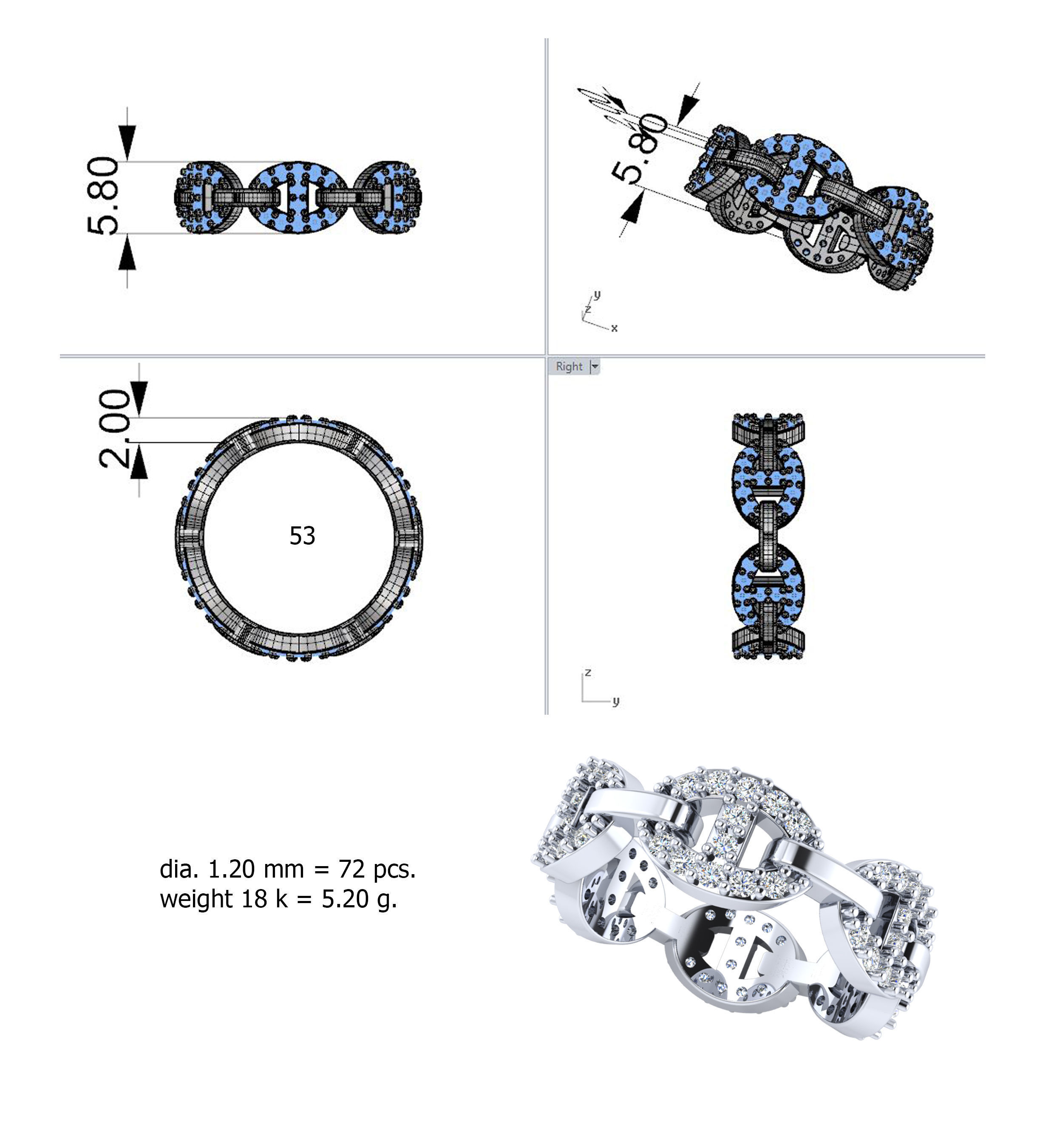 ring hermes 3D print model_3