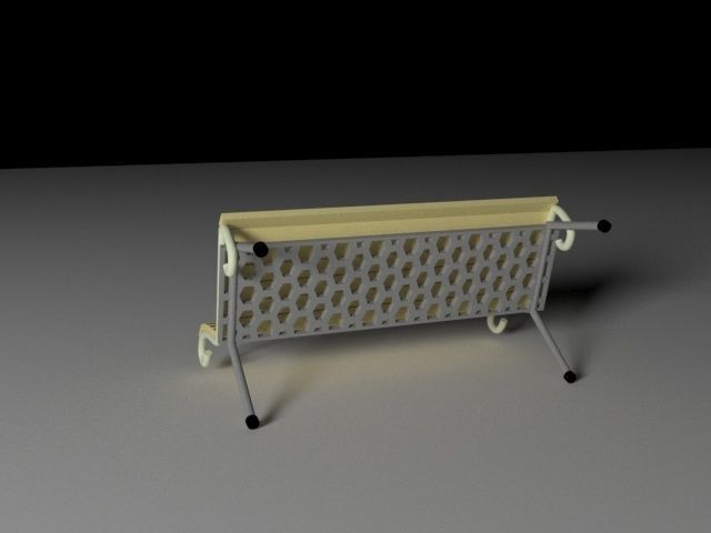 bench Free 3D model_1