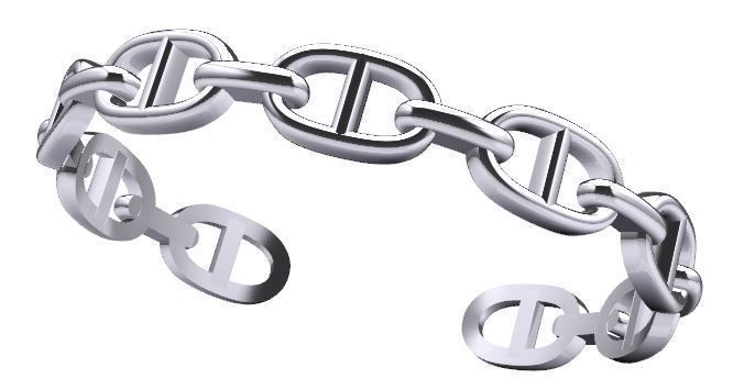hermes bracelet 3D print model_1