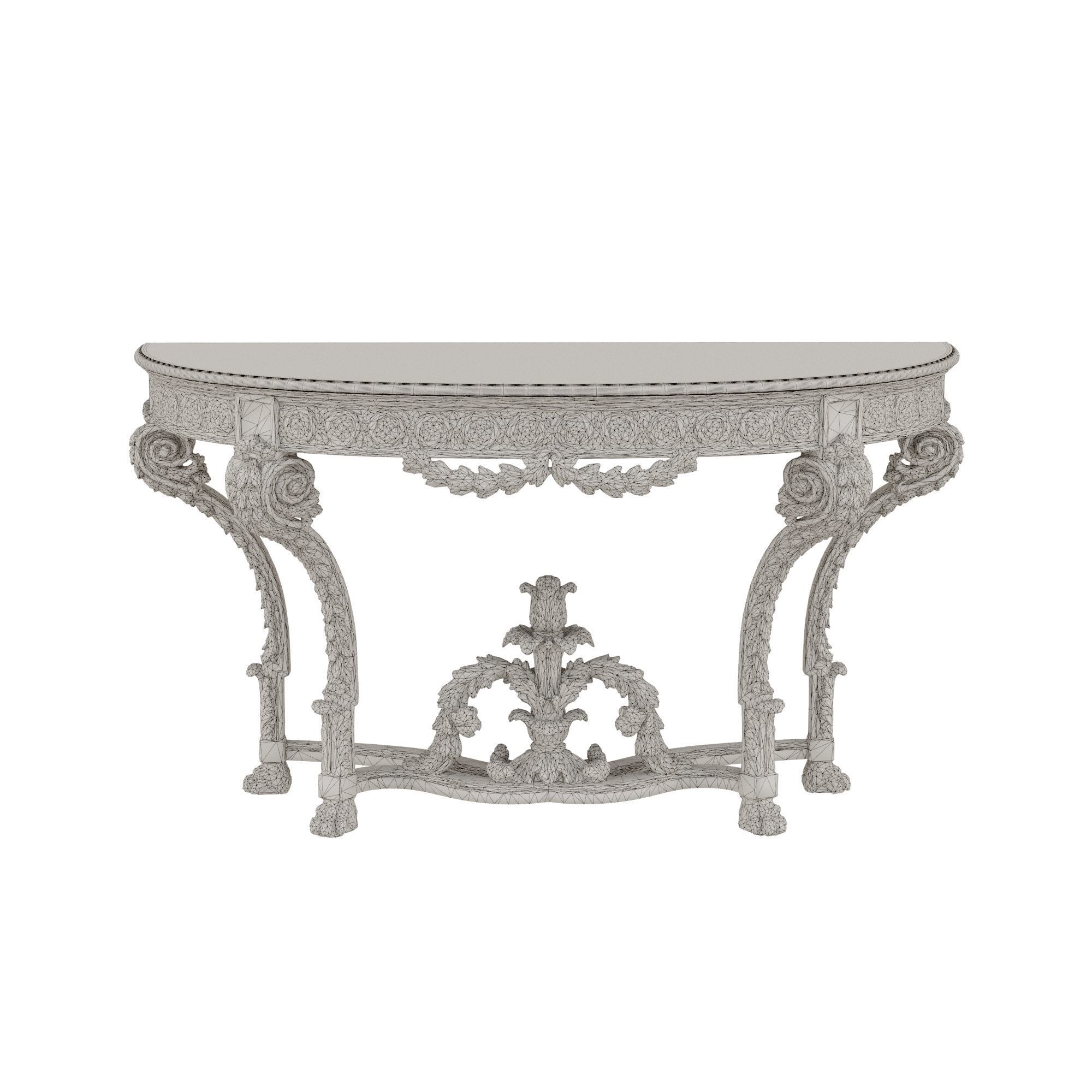 CONSOLE TABLE ROBERTO GIOVANNINI LOWPOLY Low-poly 3D model_1