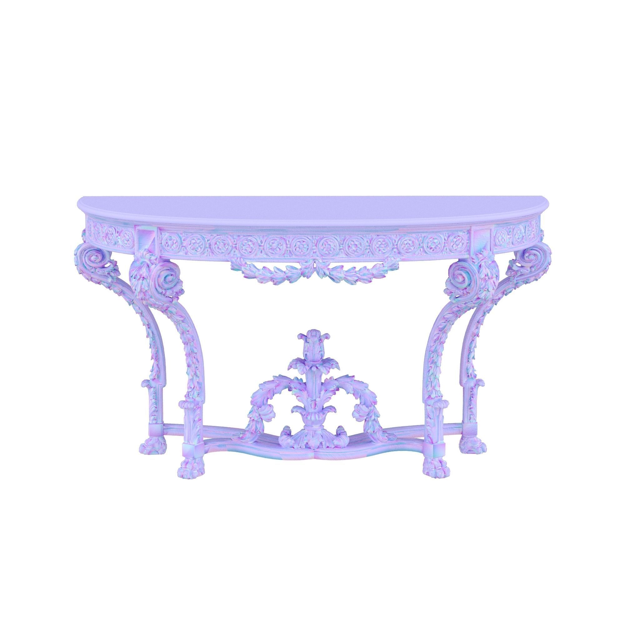 CONSOLE TABLE ROBERTO GIOVANNINI LOWPOLY Low-poly 3D model_2