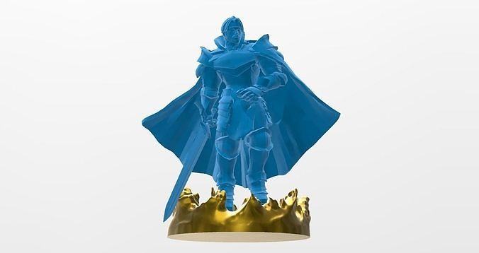 Broadways Greatsword Paladin Miniature 3D print model
