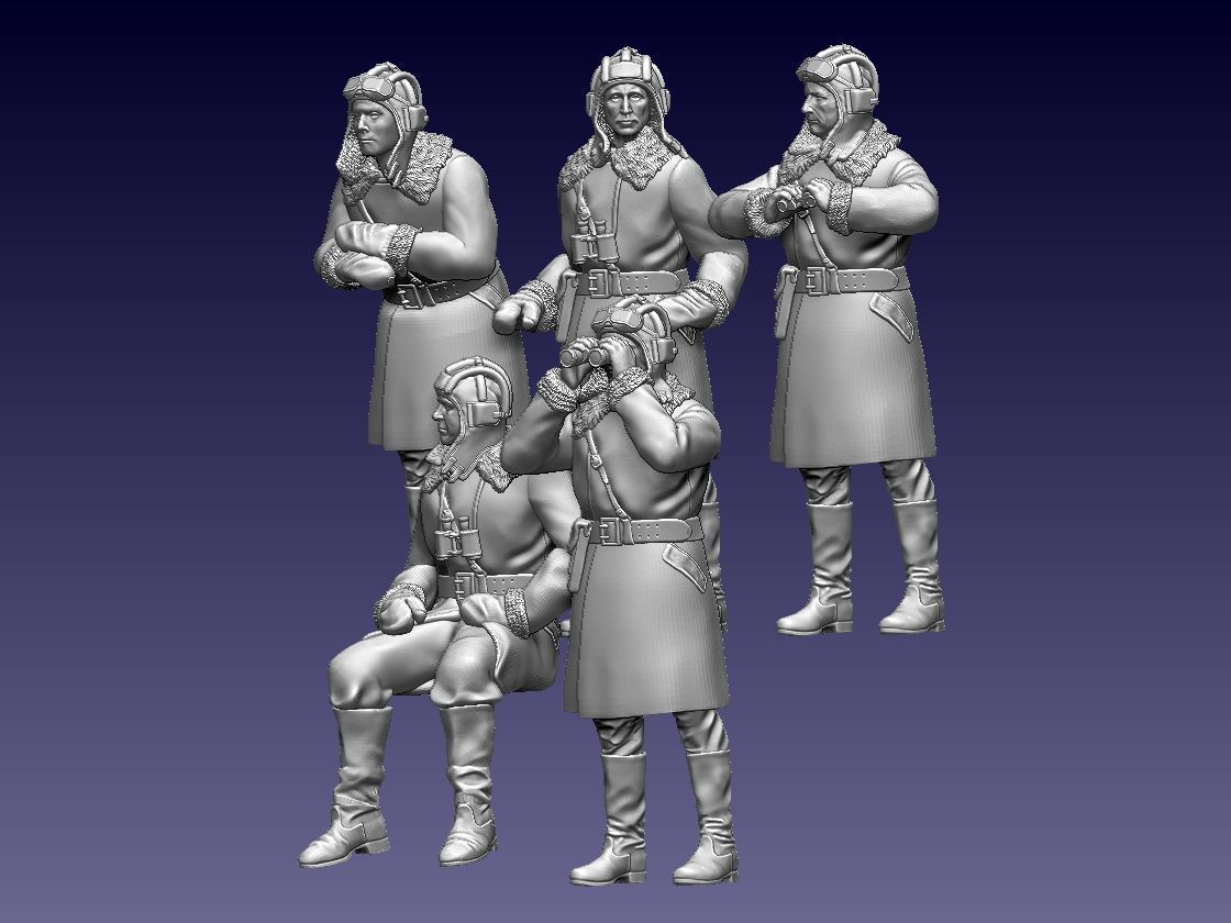 Tank Crew Ussr 3D print model_21
