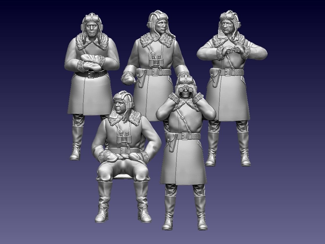 Tank Crew Ussr 3D print model_1