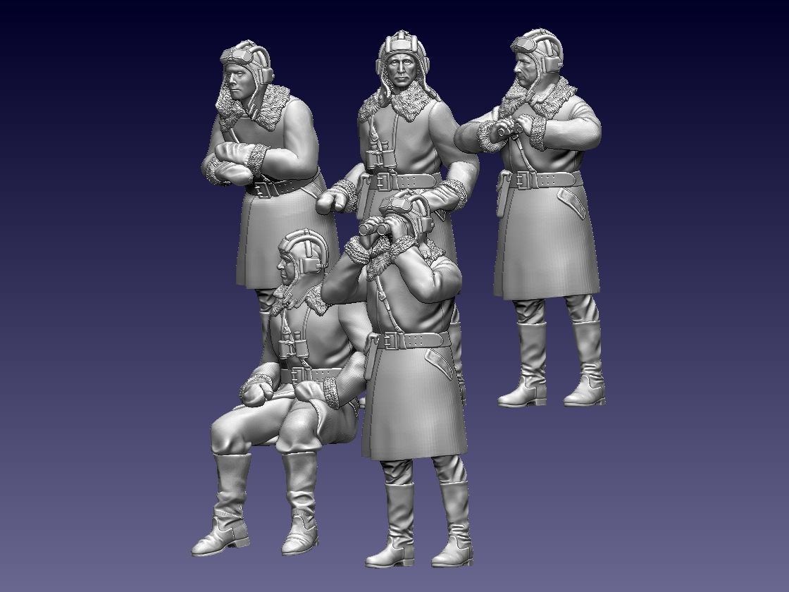 Tank Crew Ussr 3D print model_5