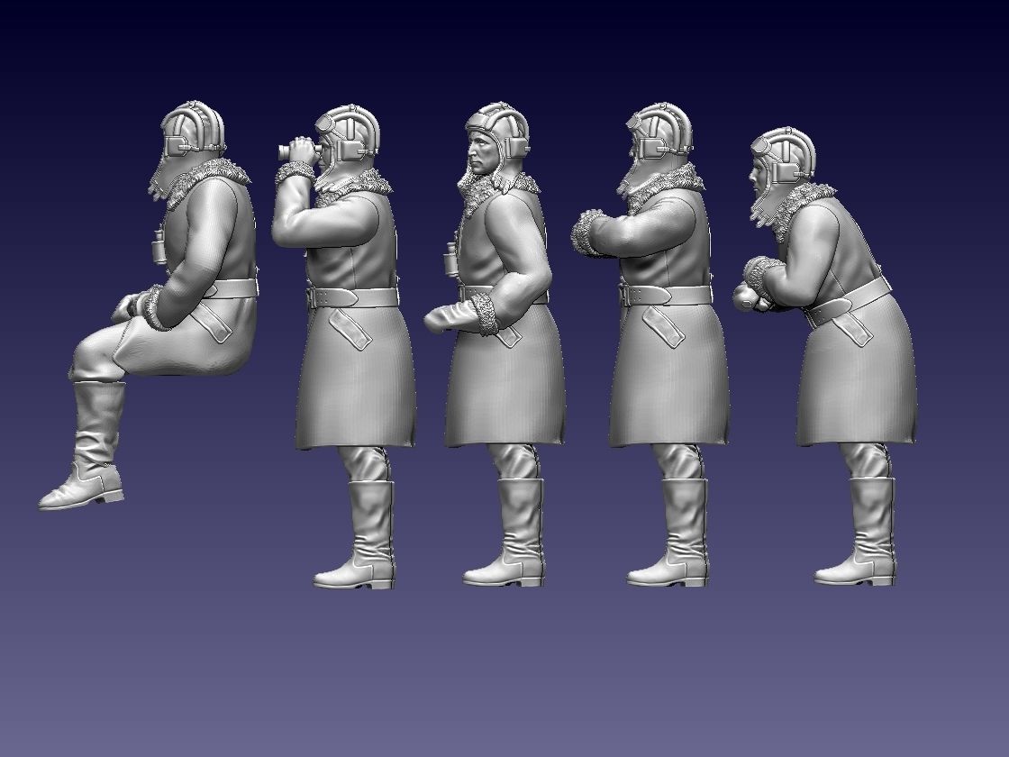 Tank Crew Ussr 3D print model_11