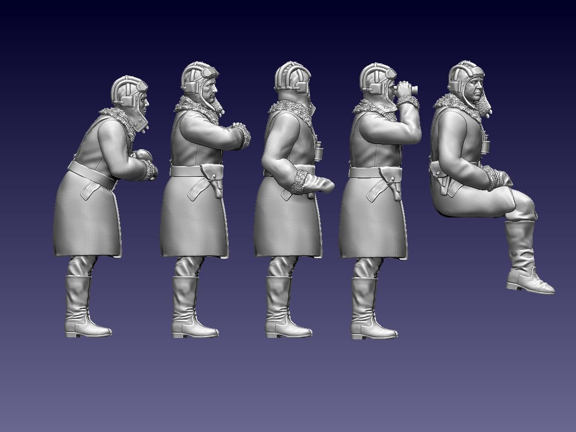 Tank Crew Ussr 3D print model_14