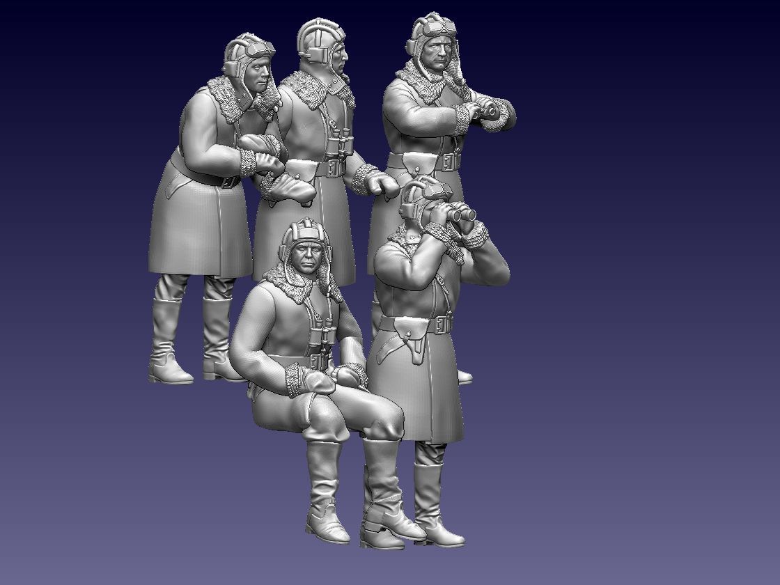 Tank Crew Ussr 3D print model_35