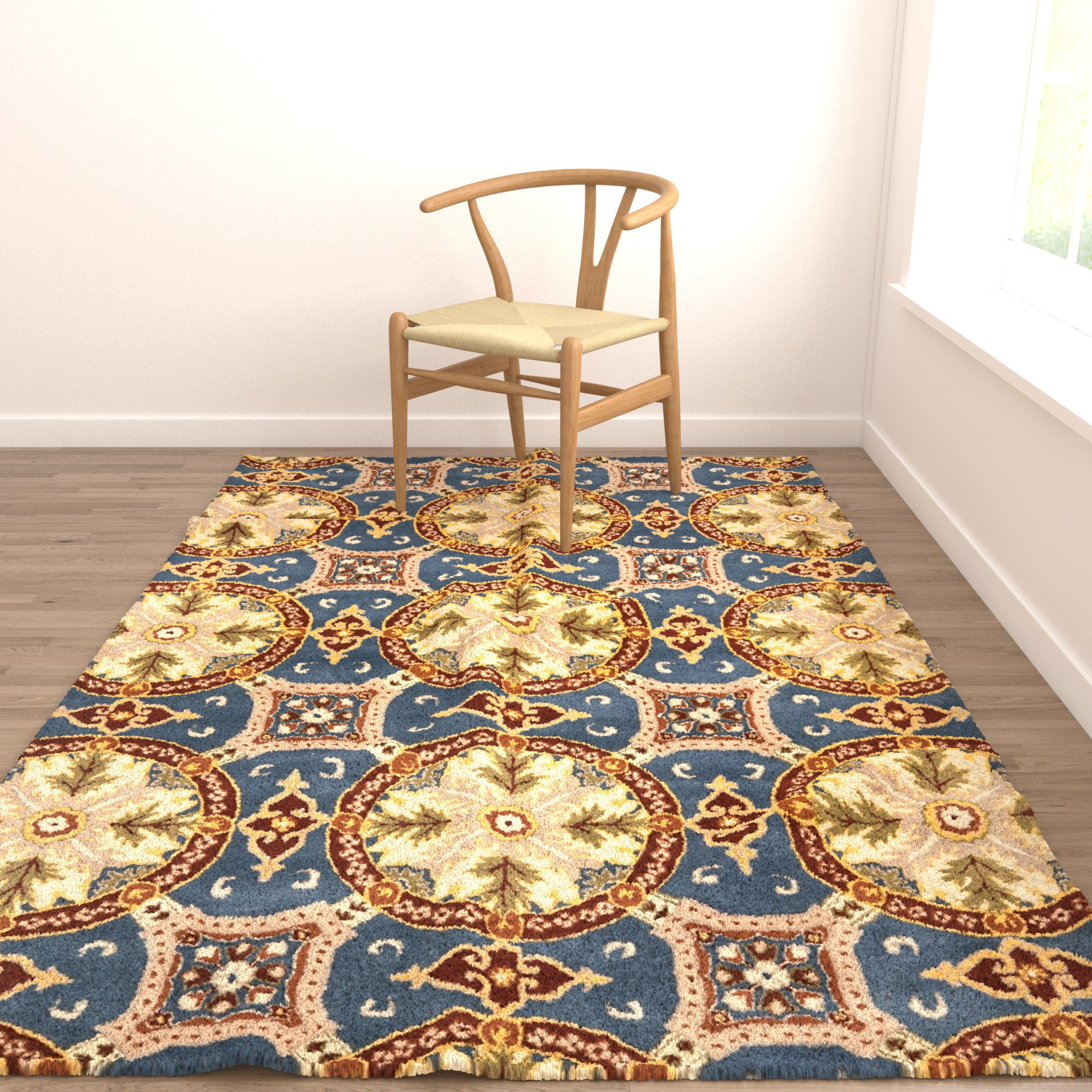 Rugs No 99 Low-poly 3D model_4