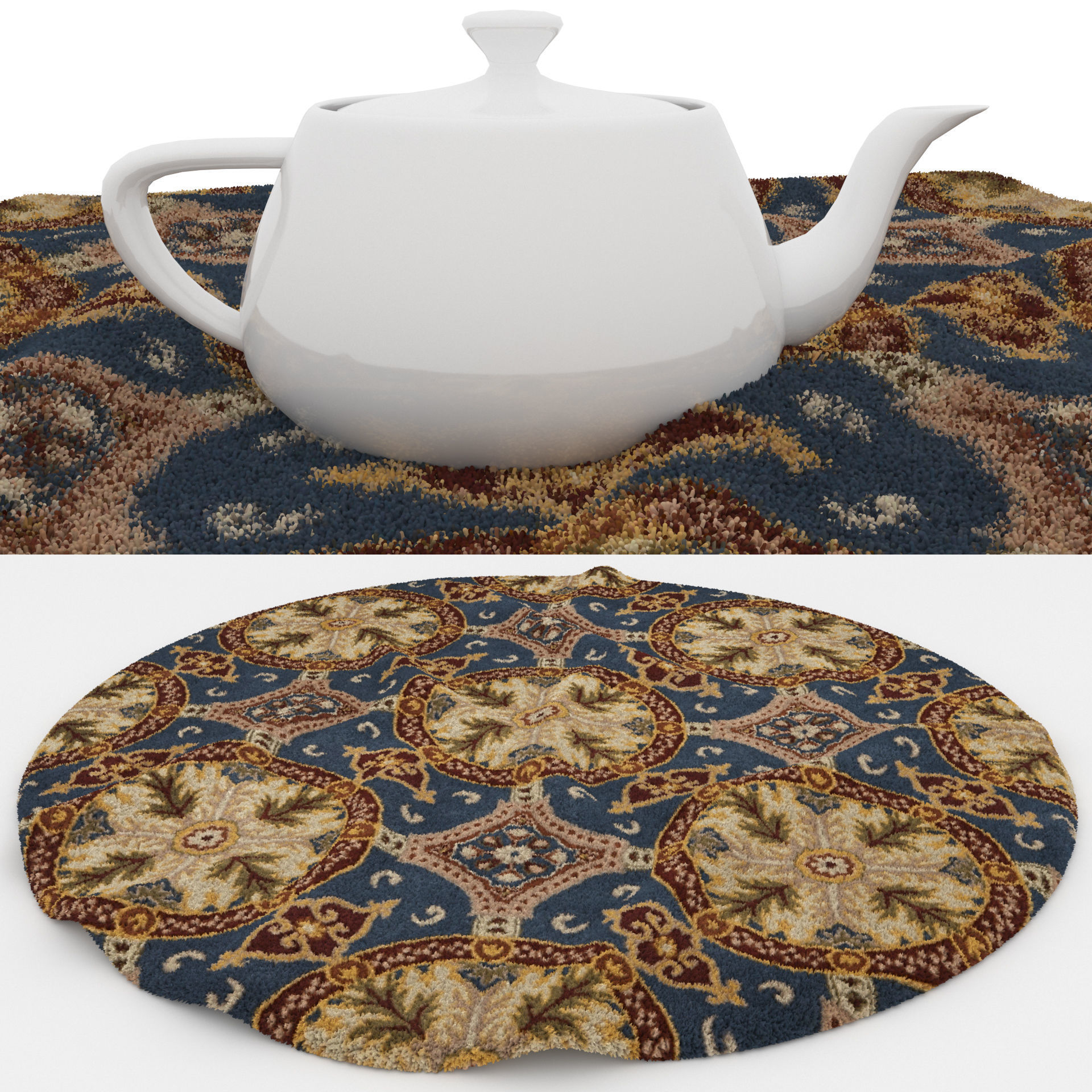 Rugs No 99 Low-poly 3D model_1