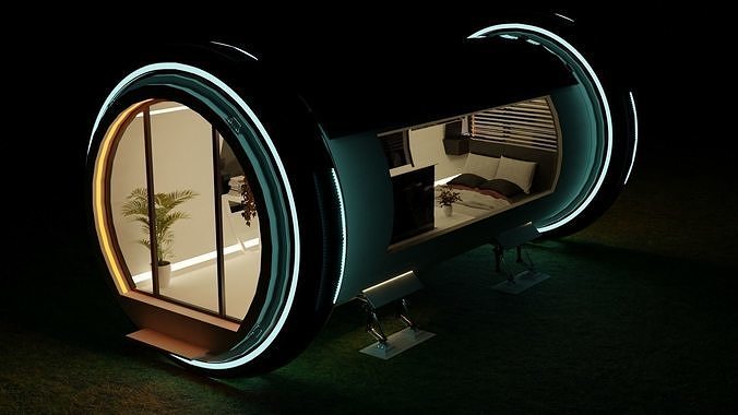 capsule home 3D model