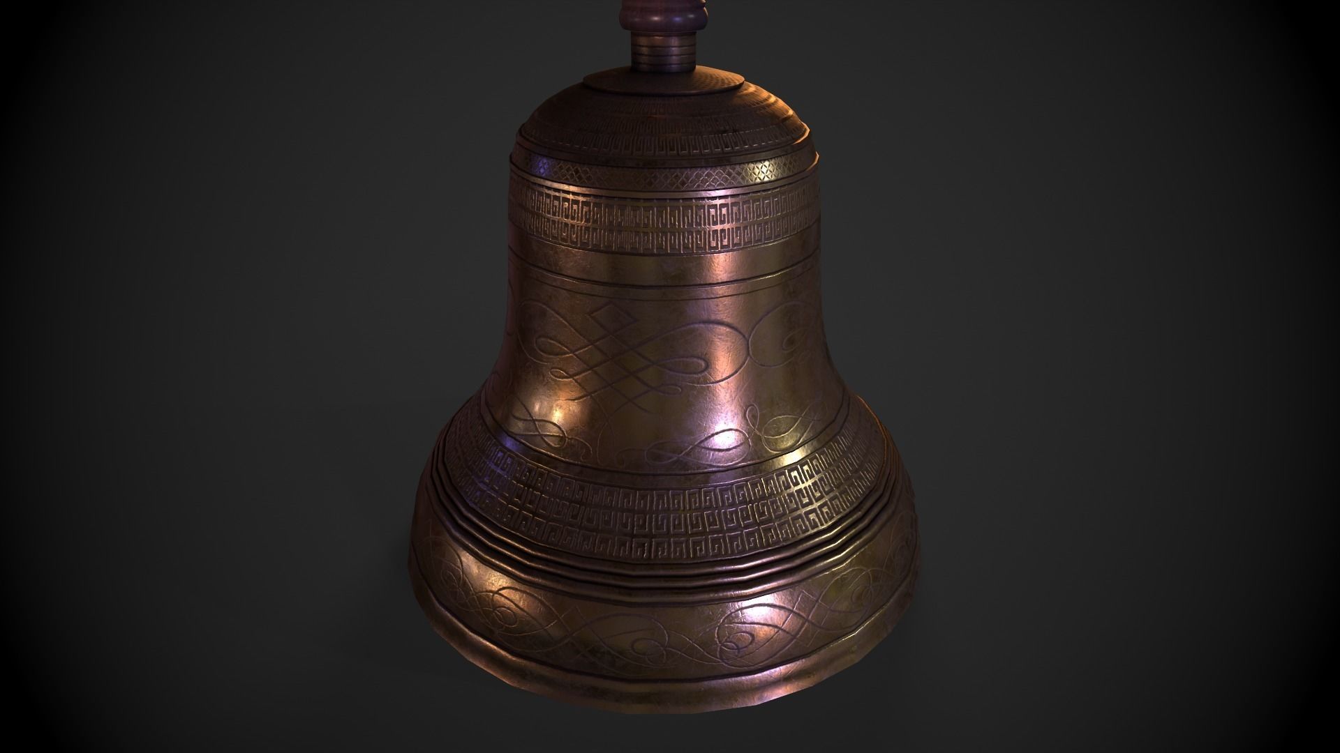 3D model Handheld Bell Ringer VR / AR / low-poly | CGTrader