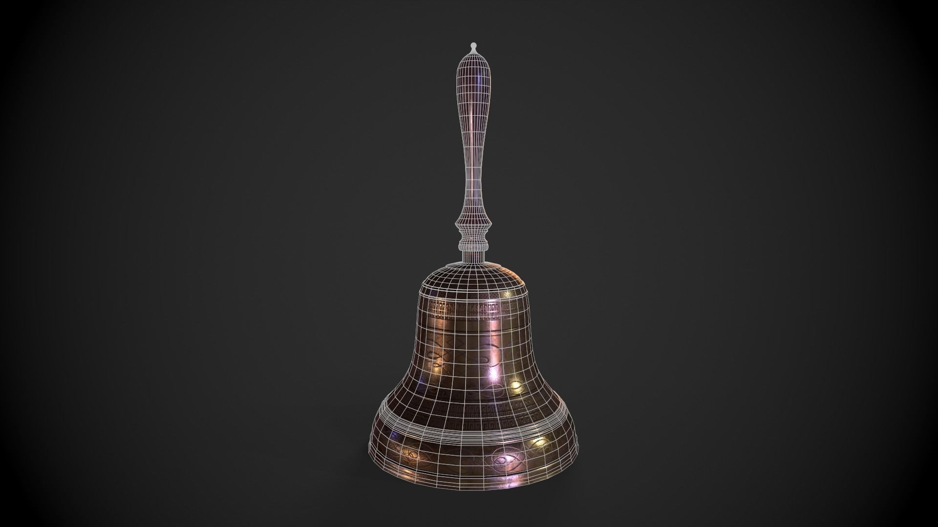 3D model Handheld Bell Ringer VR / AR / low-poly | CGTrader
