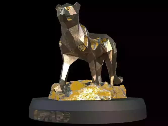 Steampunk Leopard Rock