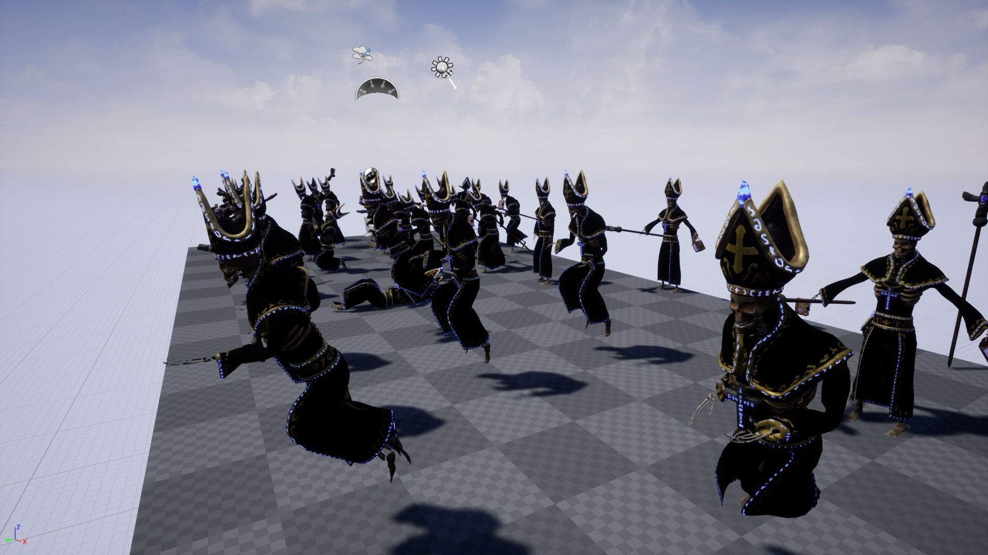 Priest Skeleton Low-poly 3D model_9