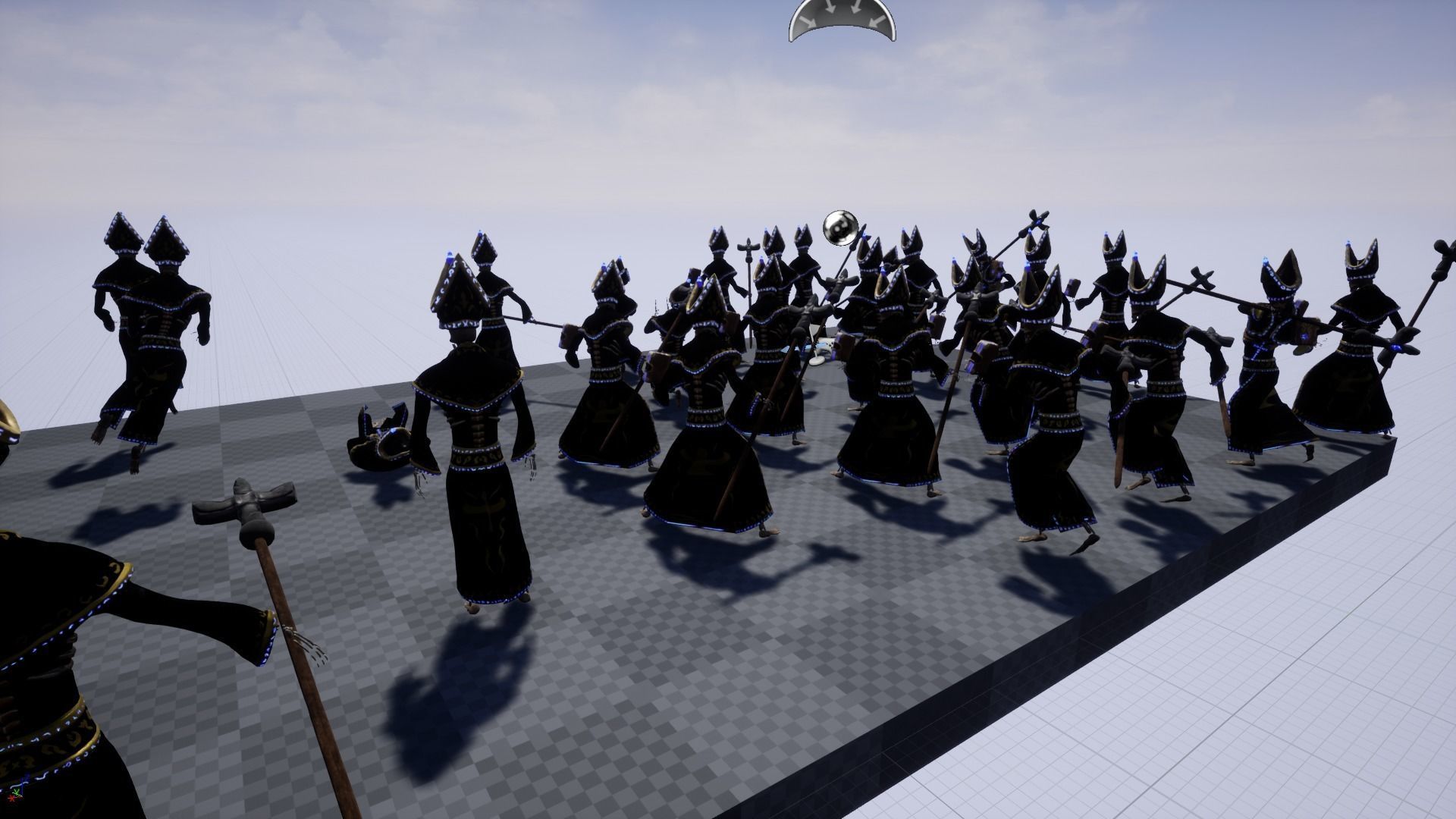 Priest Skeleton Low-poly 3D model_11