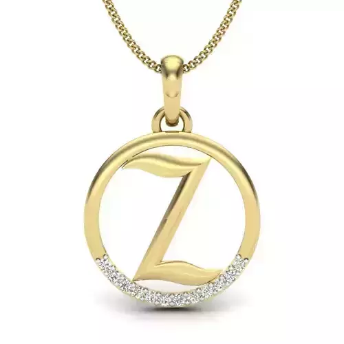 Initial Letter Pendant Z