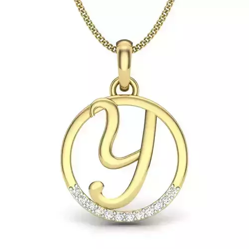 Initial Letter Pendant Y