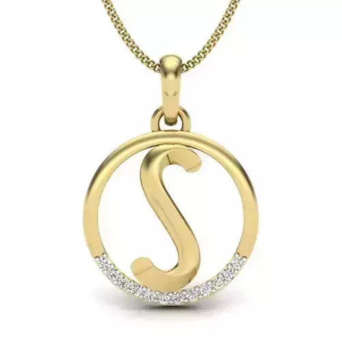 Initial Letter Pendant S