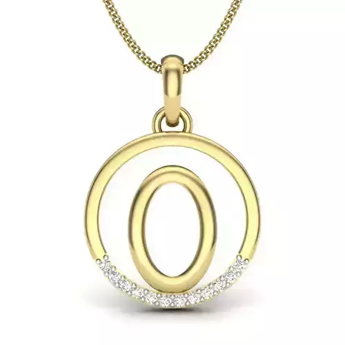 Initial Letter Pendant O