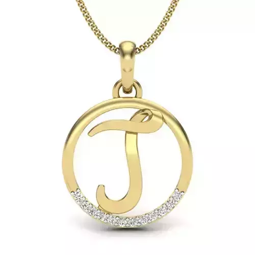 Initial Letter Pendant J