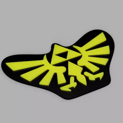 Coaster The Leyend Of Zelda Triforce 3D print model