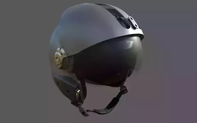 MSA Gallet LA100 Jet Pilot Flight Helmet 3D model