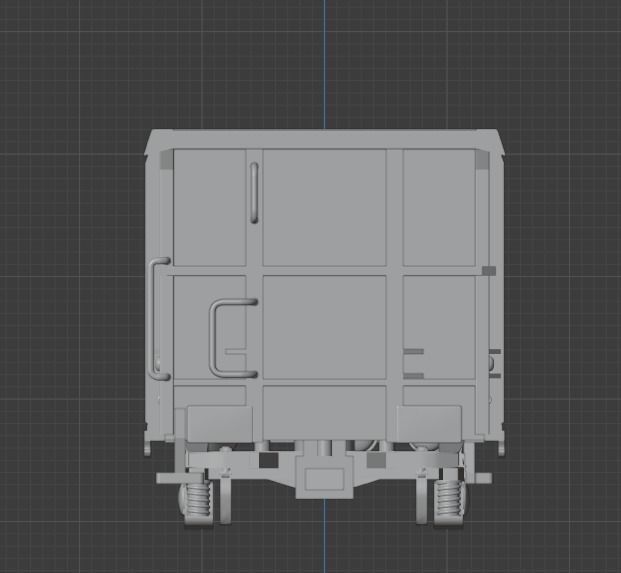 H0 1-87 scale Boxcar Eanos 3D print model_2