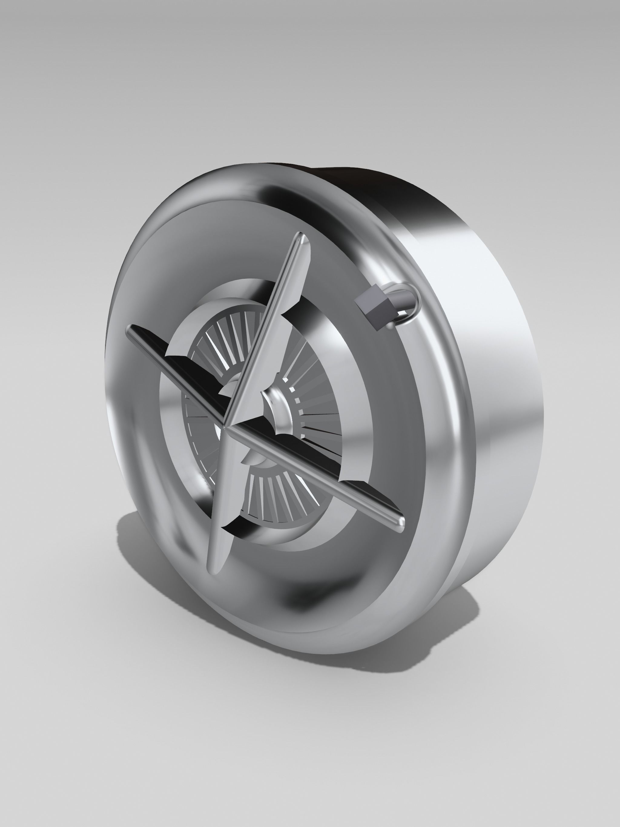 Kustom hubcap lowrider bomb bombas Style 3 3D print model_1