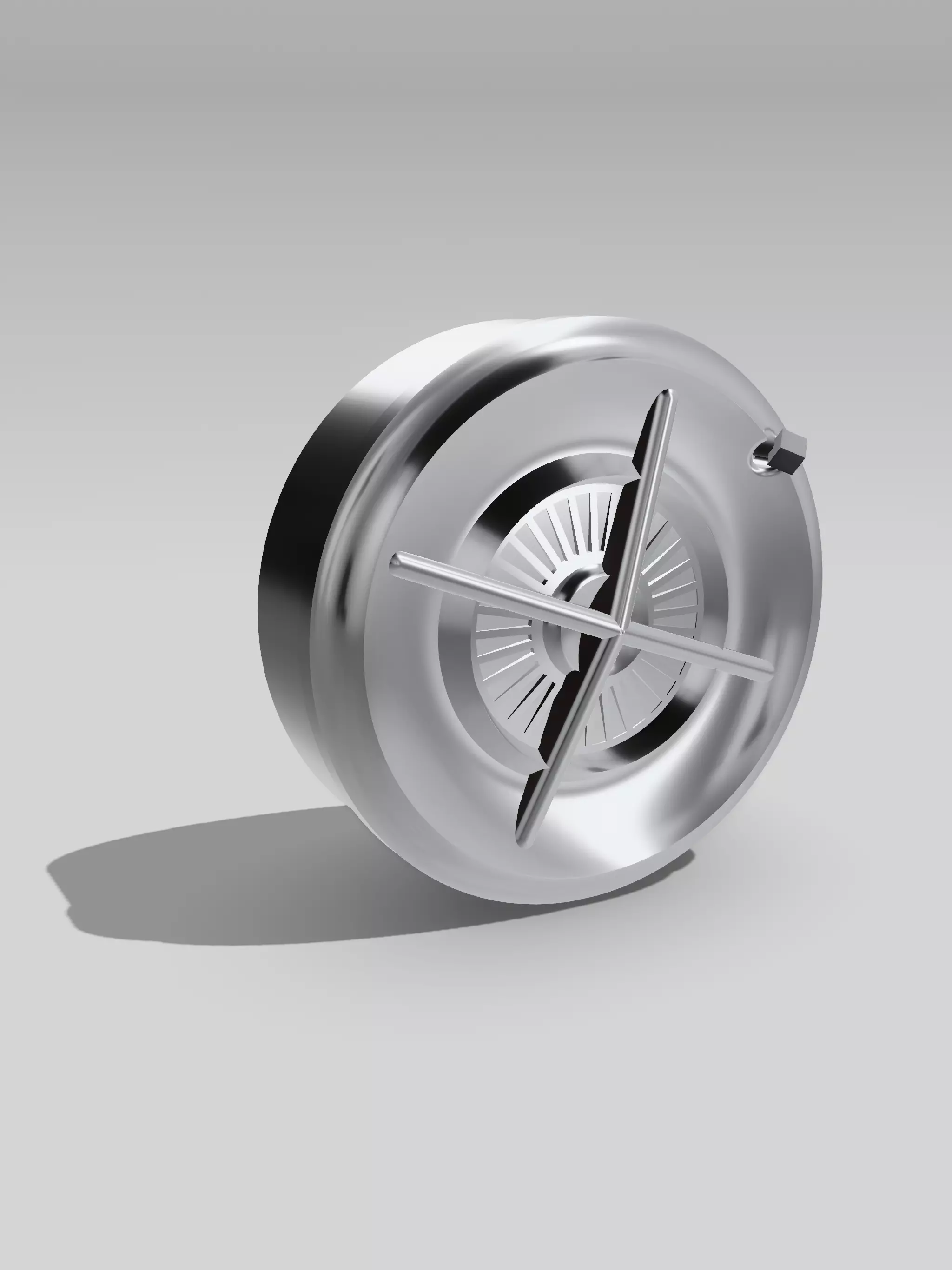 Kustom hubcap lowrider bomb bombas Style 3 3D print model_0