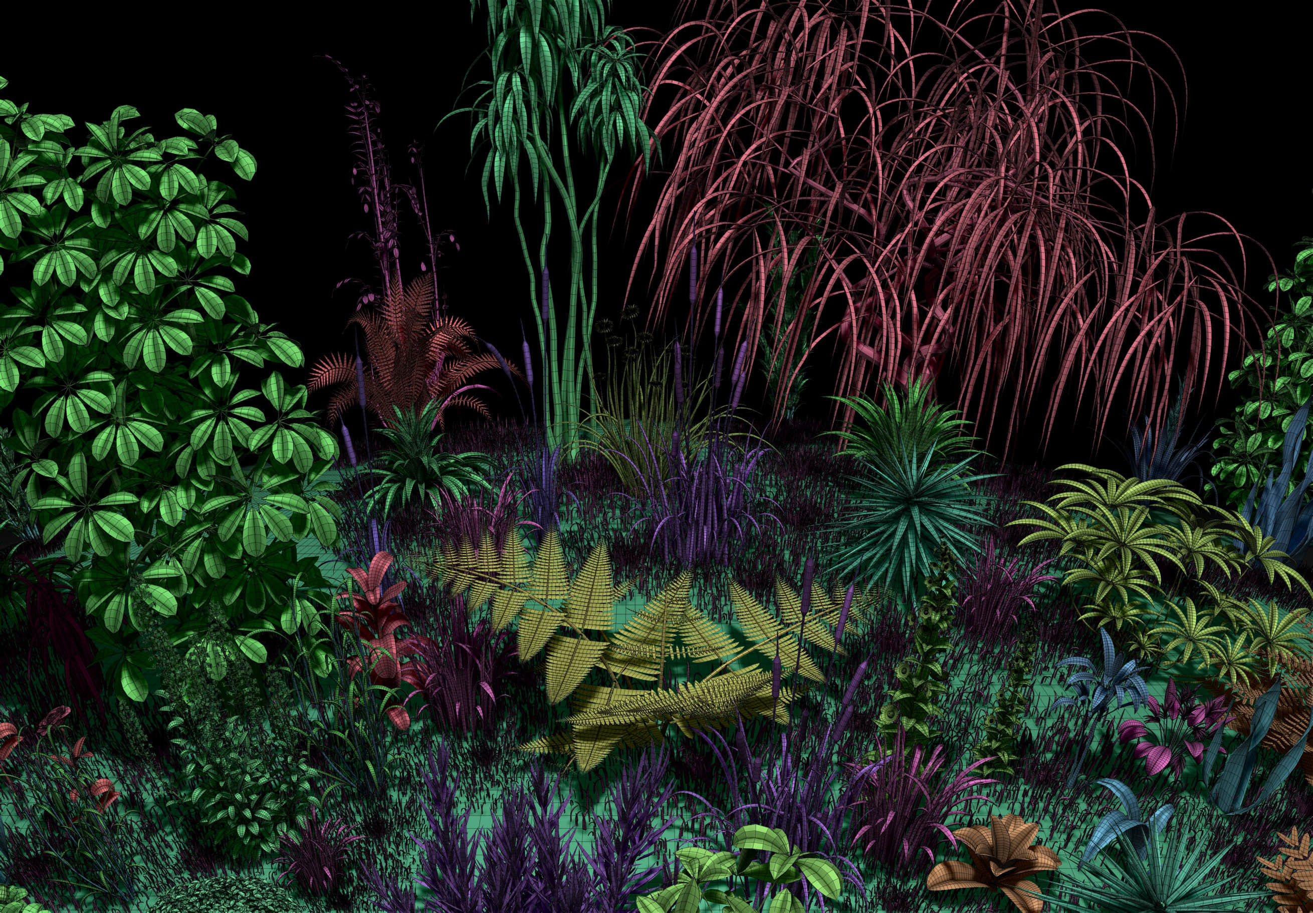 101 Plant IMM Brushes plus 3D Models 3D model_6