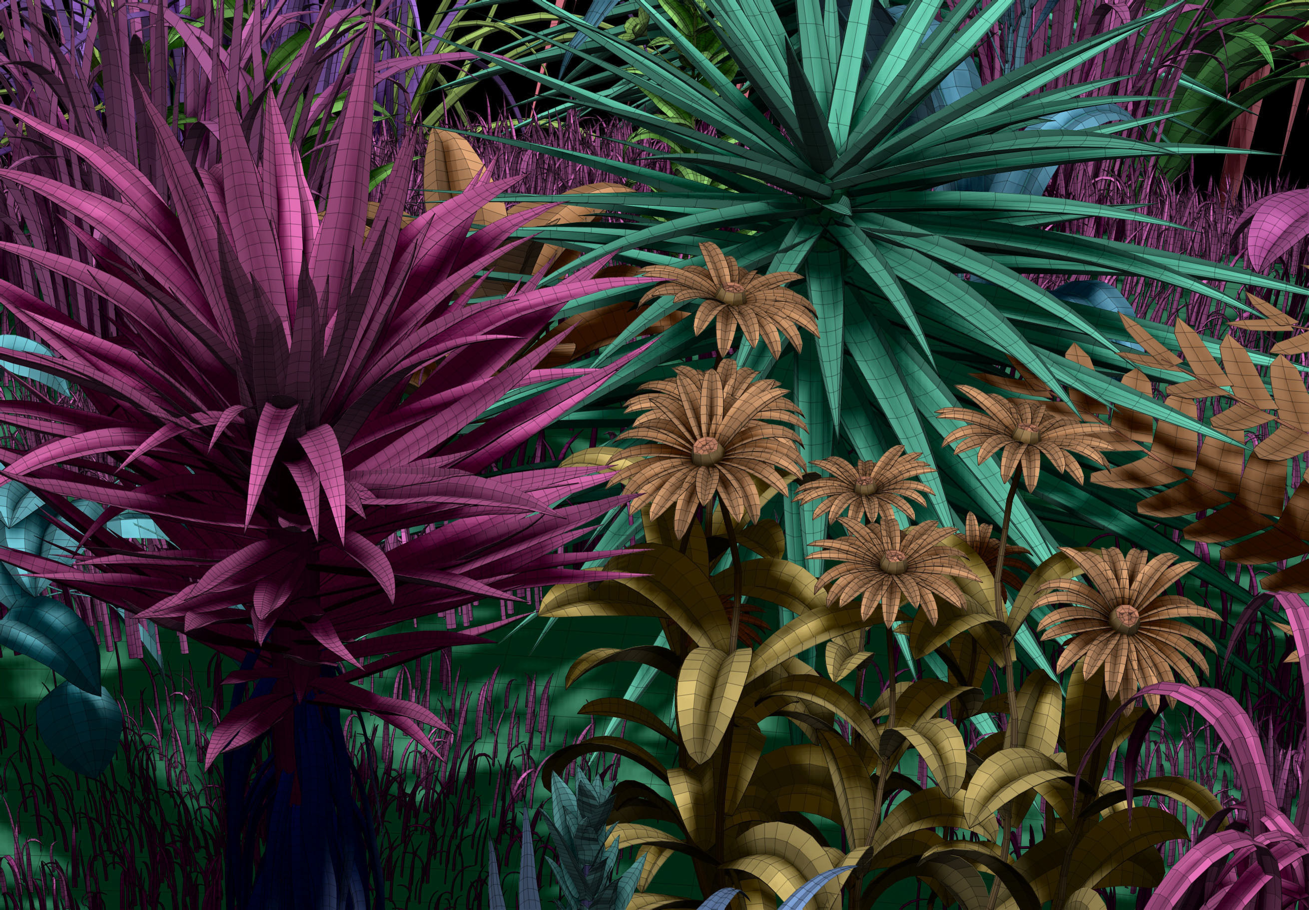 101 Plant IMM Brushes plus 3D Models 3D model_3