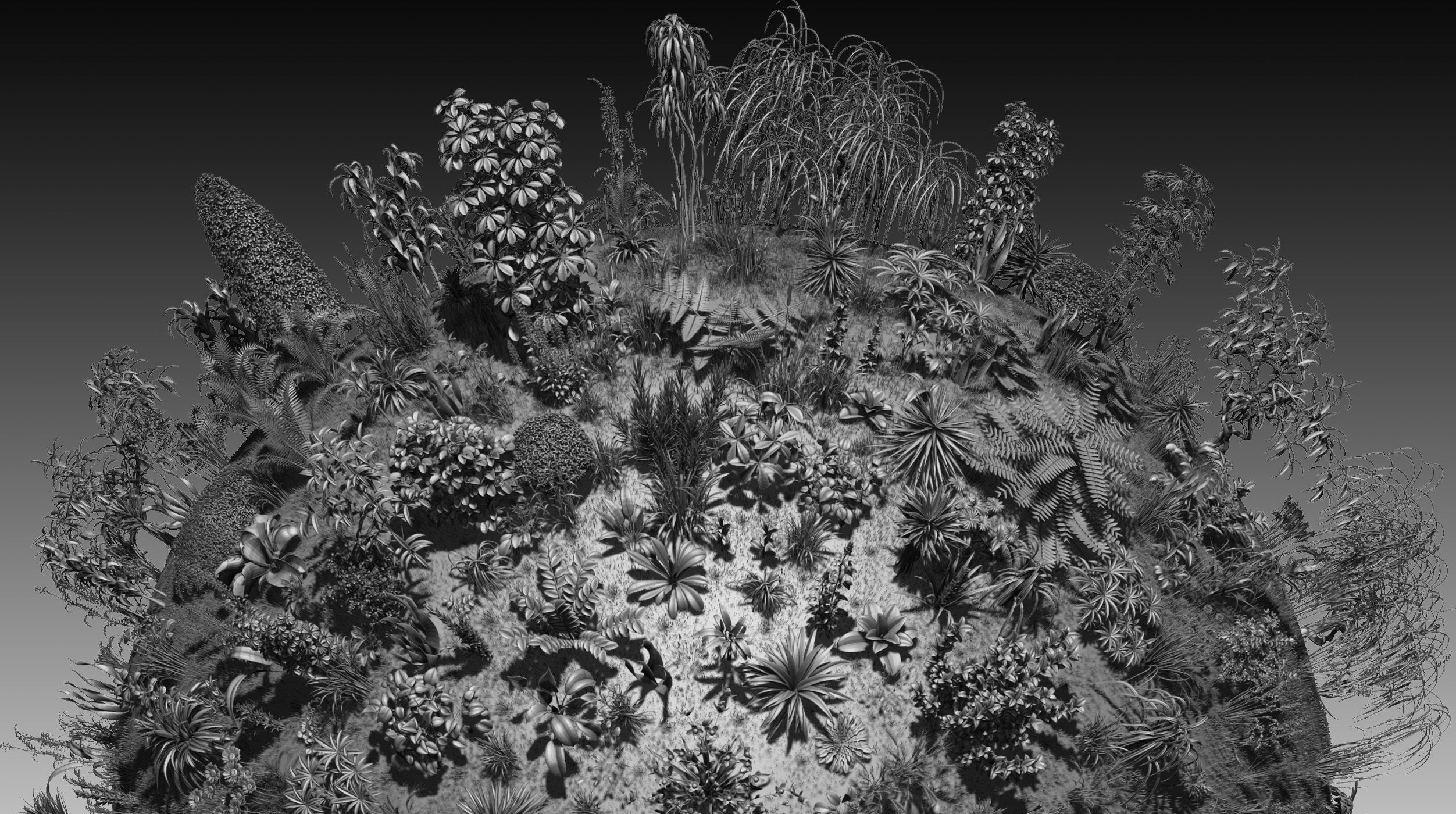 101 Plant IMM Brushes plus 3D Models 3D model_1