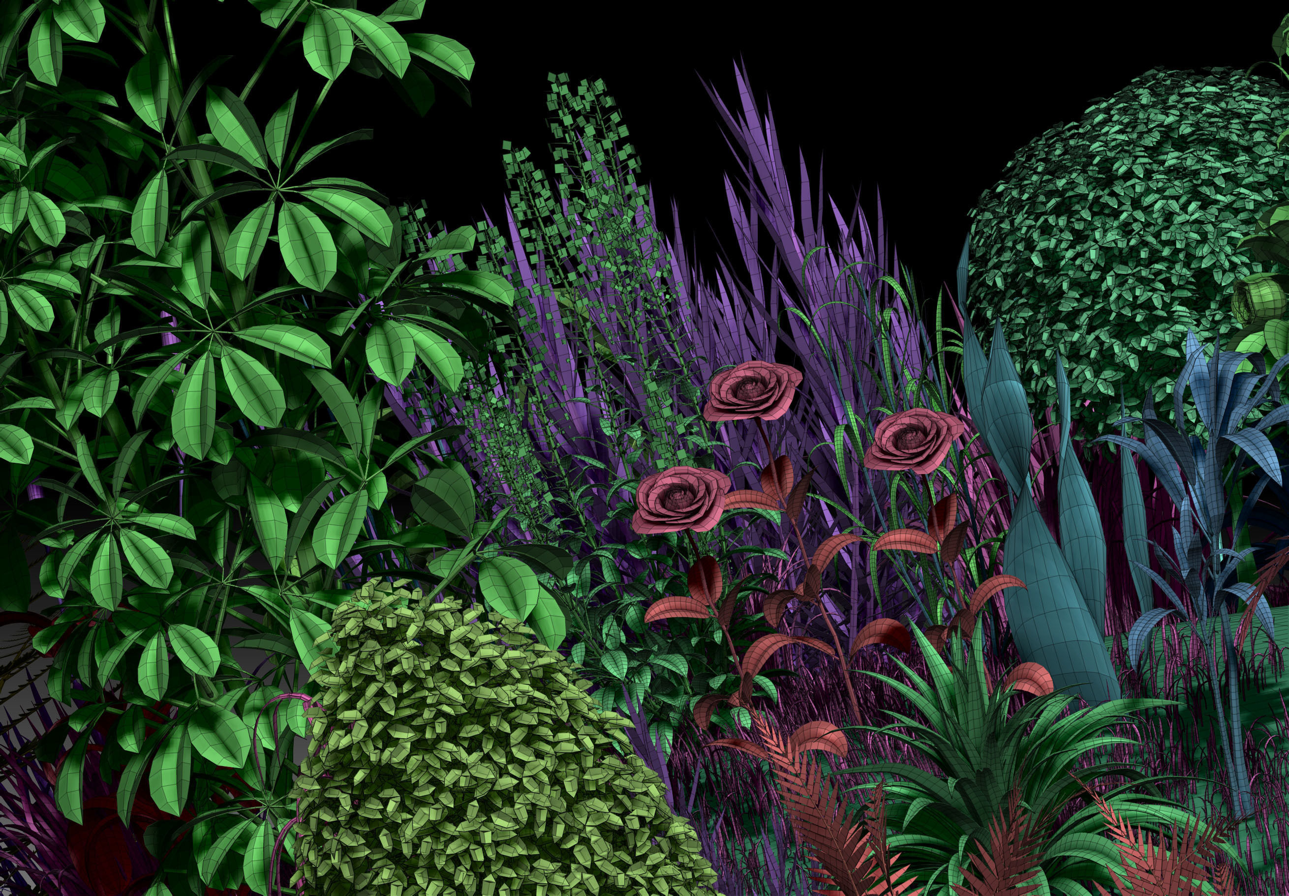 101 Plant IMM Brushes plus 3D Models 3D model_5