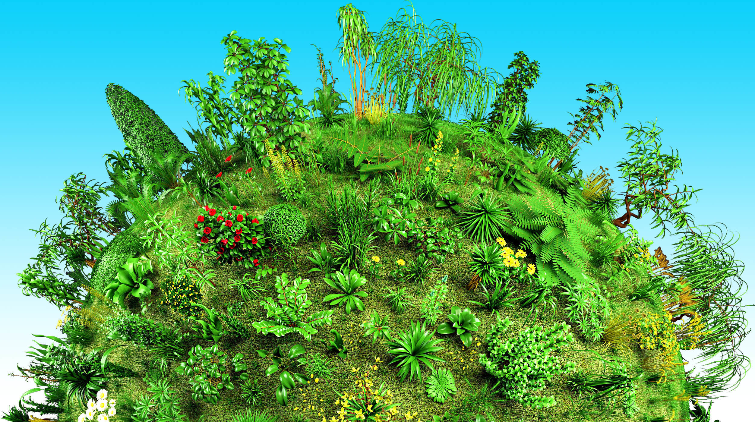 101 Plant IMM Brushes plus 3D Models 3D model_2