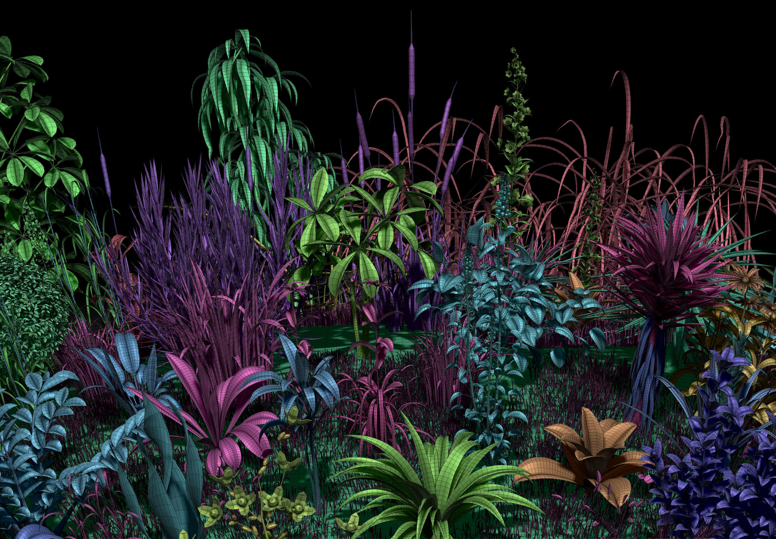 101 Plant IMM Brushes plus 3D Models 3D model_4