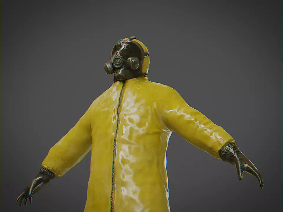 Biosuit Engineer  Low-poly 3D model_0