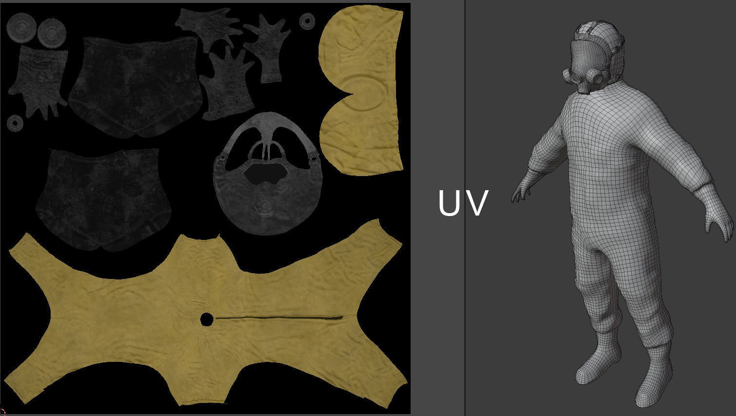 Biosuit Engineer  Low-poly 3D model_7