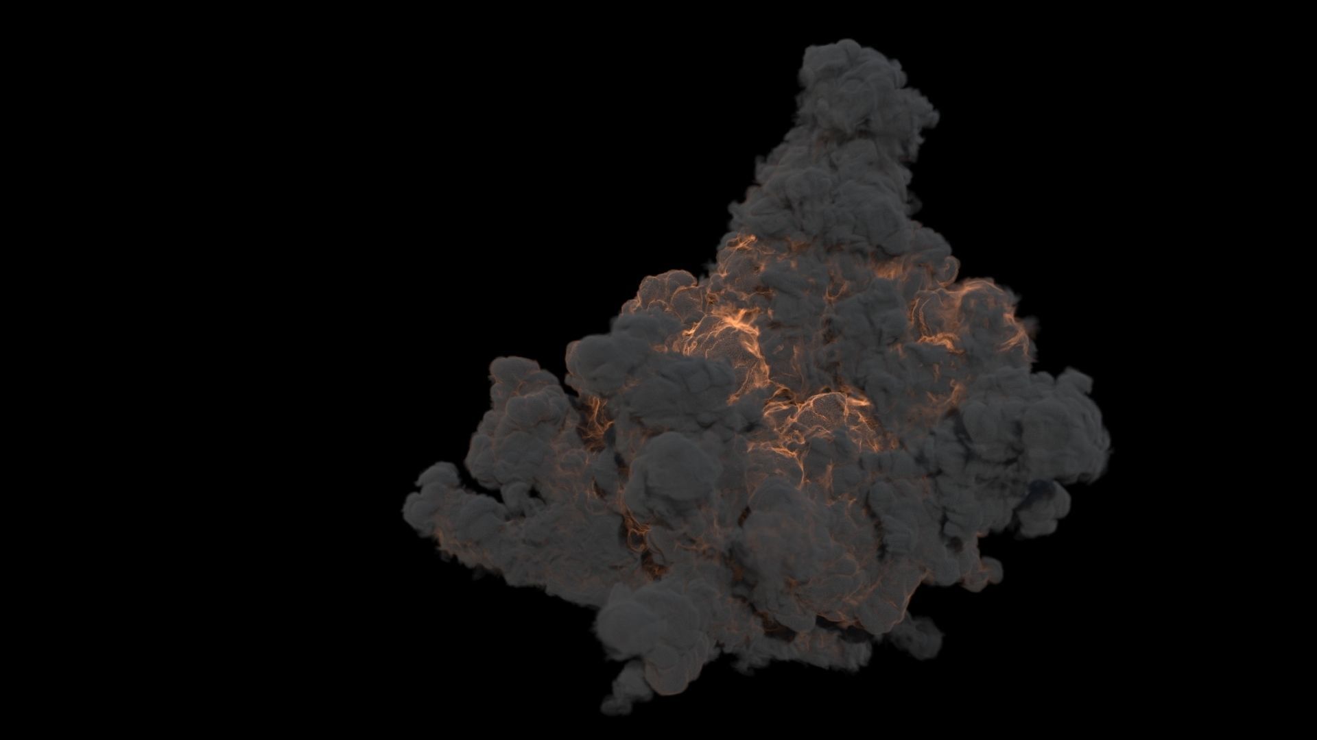 Large Scale Explosion VDB 3D model_1